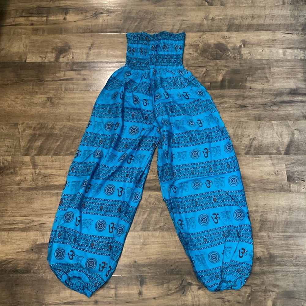 100% cotton Imported India Boho Harem leg pants/ jumpsuit
